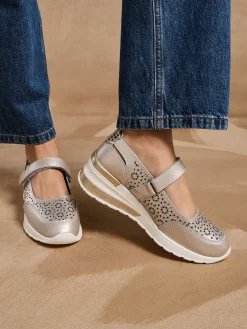 Femme Pédiconfort Babies à scratch en cuir