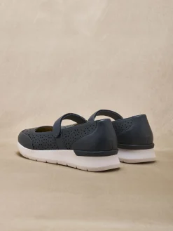 Femme Pédiconfort Babies à scratch semelle amovible