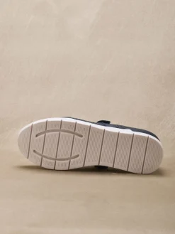 Femme Pédiconfort Babies à scratch semelle amovible