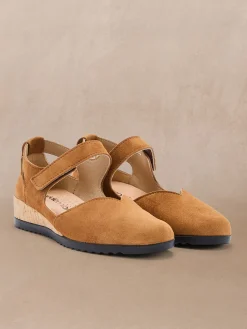 Femme Pédiconfort Babies à scratch semelle amovible