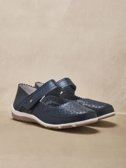 Femme Pédiconfort Babies ajourées à patte scratch