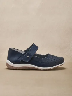 Femme Pédiconfort Babies ajourées à patte scratch