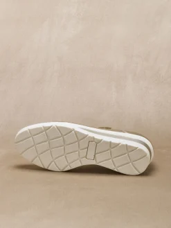 Femme Pédiconfort Babies cuir à scratch semelle compensée