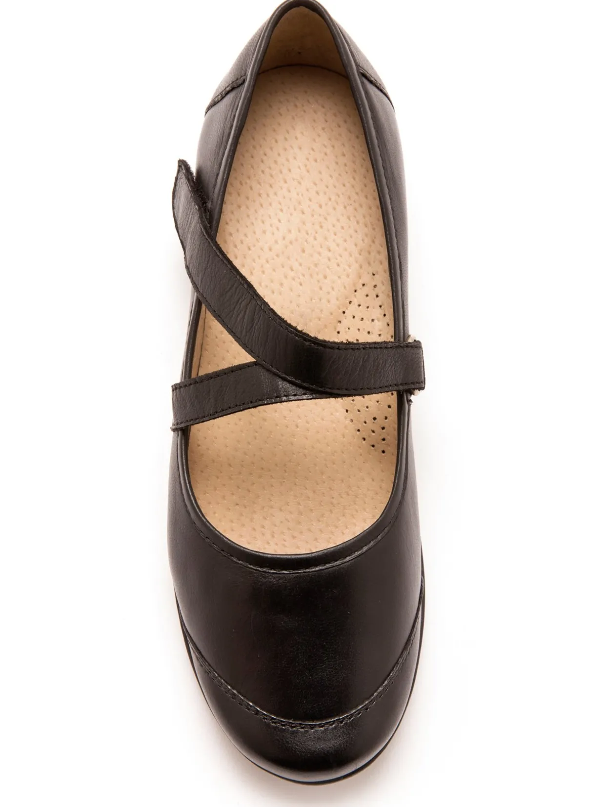 Femme Pédiconfort Babies cuir lisse grande largeur