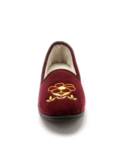 Femme Pédiconfort Ballerines brodées fleur largeur confort