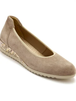 Femme Pédiconfort Ballerines compensées semelle amovible