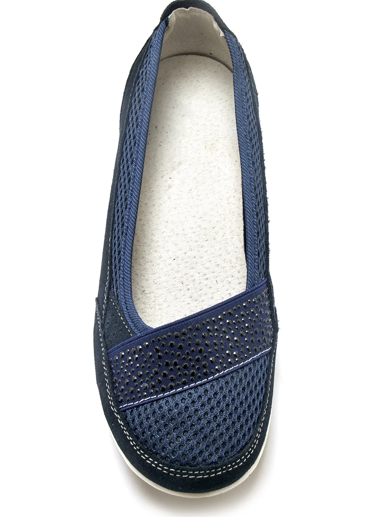 Femme Pédiconfort Ballerines cuir et textile aéré