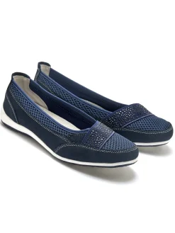 Femme Pédiconfort Ballerines cuir et textile aéré