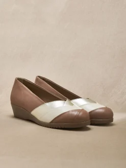 Femme Pédiconfort Ballerines cuir tricolore