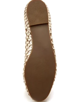 Femme Pédiconfort Ballerines en cuir tressées