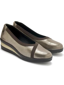 Femme Pédiconfort Ballerines tout cuir élastiquées