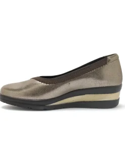 Femme Pédiconfort Ballerines tout cuir élastiquées