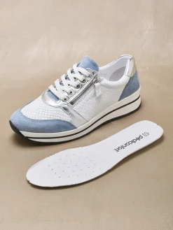 Femme Pédiconfort Baskets avec zip et lacets