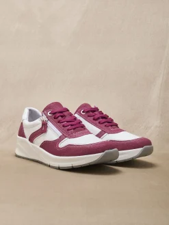 Femme Pédiconfort Baskets bicolores avec zip côté