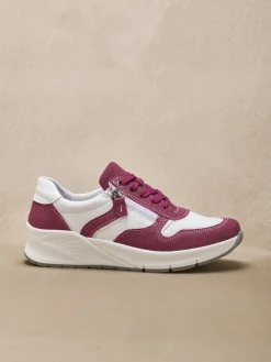 Femme Pédiconfort Baskets bicolores avec zip côté