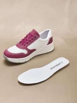 Femme Pédiconfort Baskets bicolores avec zip côté