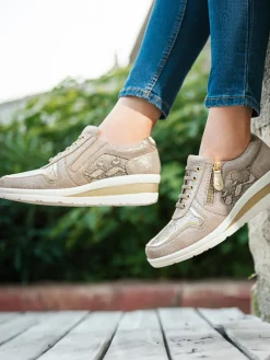 Femme Pédiconfort Baskets cuir à aérosemelle®