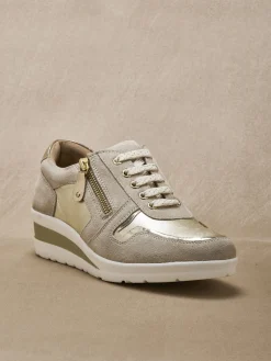 Femme Pédiconfort Baskets cuir à aérosemelle®