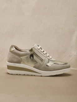 Femme Pédiconfort Baskets cuir à aérosemelle®