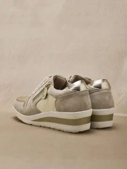 Femme Pédiconfort Baskets cuir à aérosemelle®