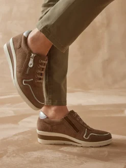 Femme Pédiconfort Baskets cuir à aérosemelle®