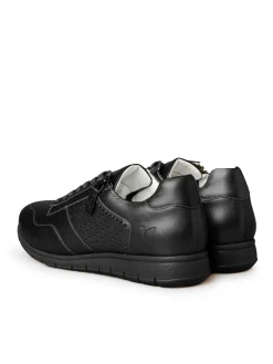 Femme Pédiconfort Baskets cuir à aérosemelle amovible