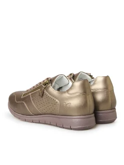 Femme Pédiconfort Baskets cuir à aérosemelle amovible