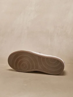 Femme Pédiconfort Baskets cuir effet métallisé