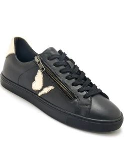 Femme Pédiconfort Baskets cuir motif papillon