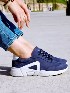 Femme Pédiconfort Baskets extra larges semelle amovible