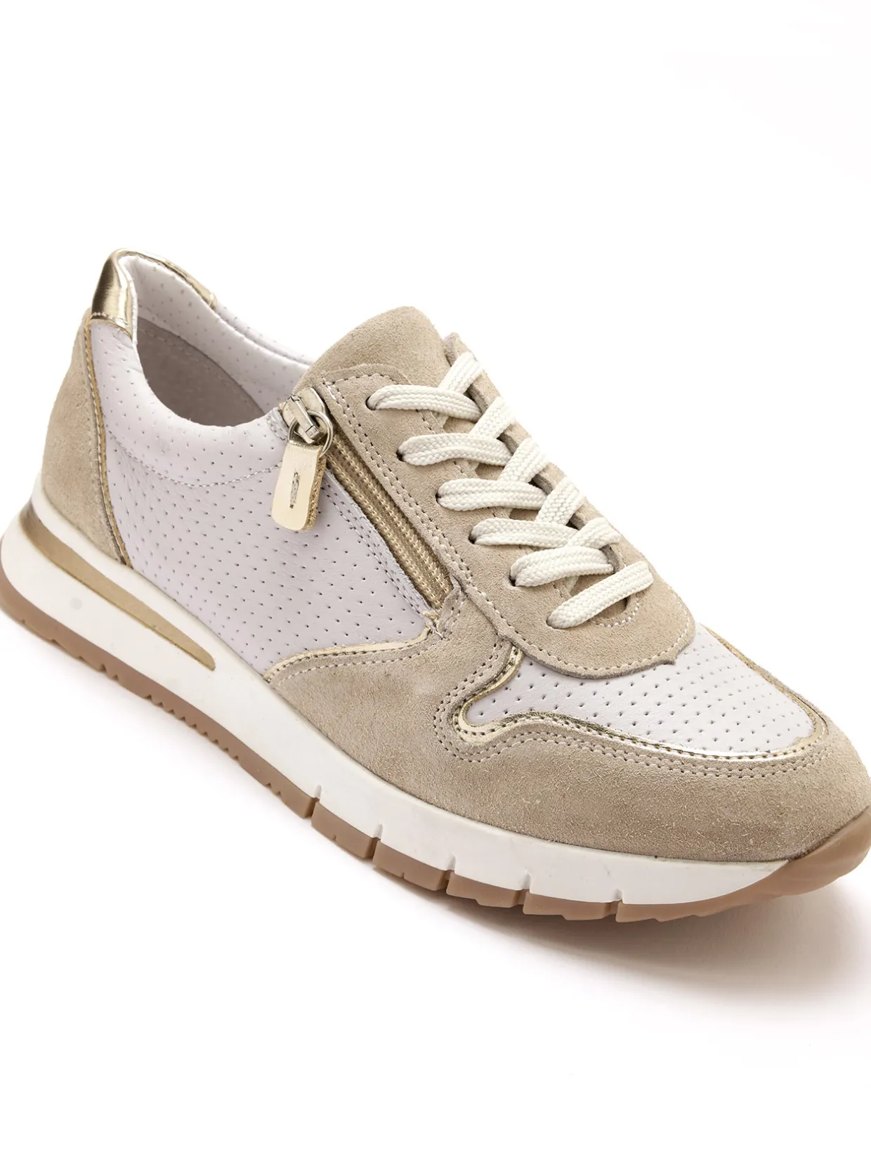 Femme Pédiconfort Baskets fantaisie zippées et lacées