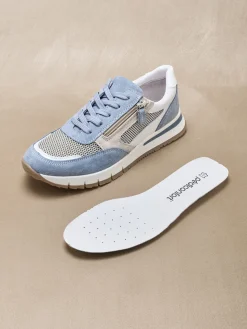 Femme Pédiconfort Baskets fermées par zip et lacets