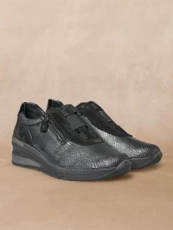 Femme Pédiconfort Baskets élastiquées et zippées