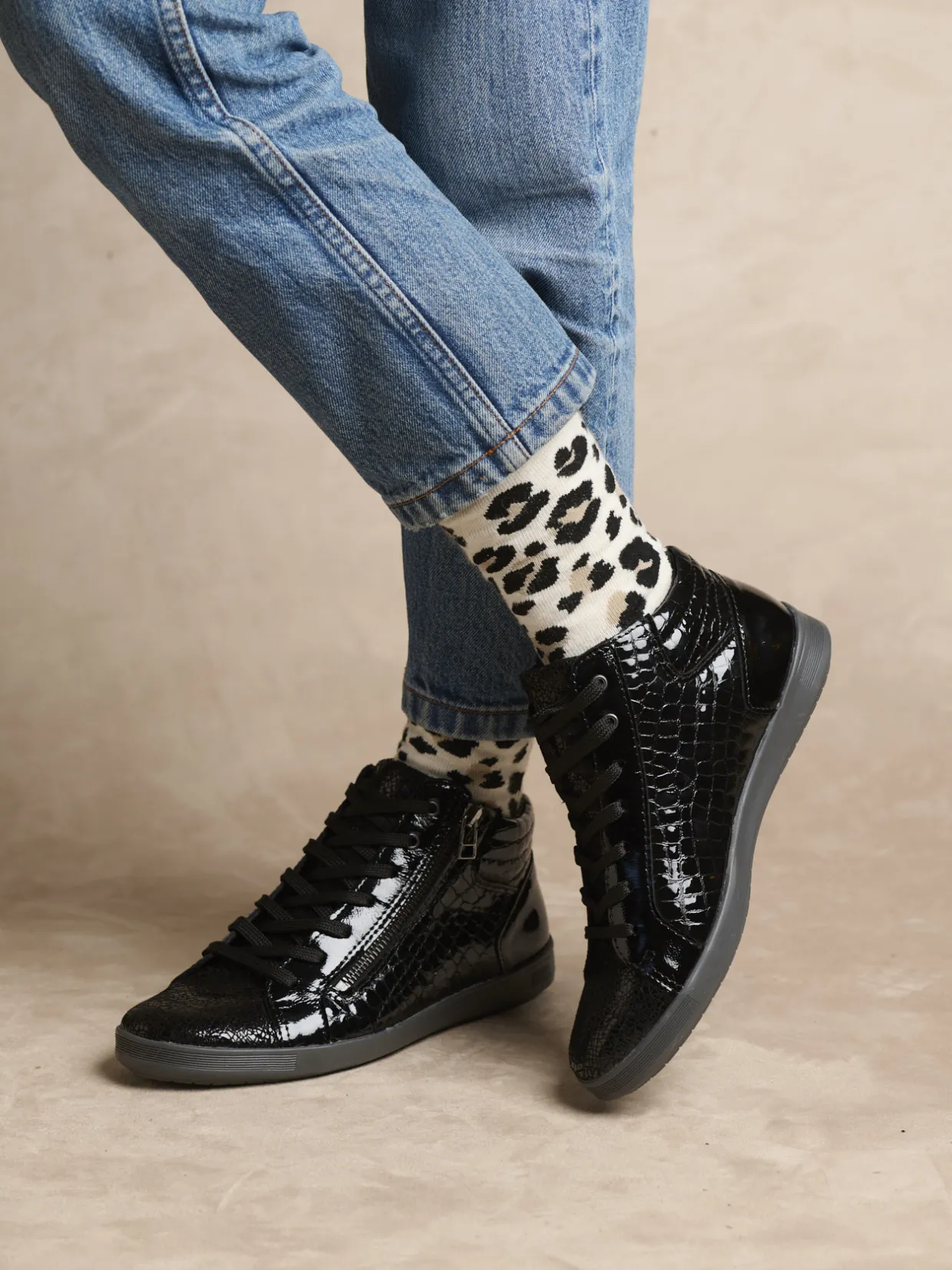 Femme Pédiconfort Baskets montantes aérosemelle® amovible