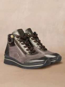 Femme Pédiconfort Baskets montantes molletonnées