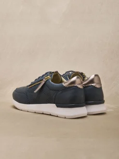 Femme Pédiconfort Baskets zip et lacets semelle amovible