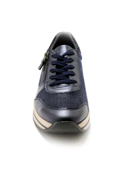 Femme Pédiconfort Baskets zip et lacets semelle amovible