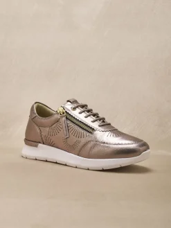 Femme Pédiconfort Baskets zip et lacets semelle amovible