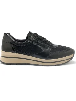 Femme Pédiconfort Baskets zip et lacets semelle amovible