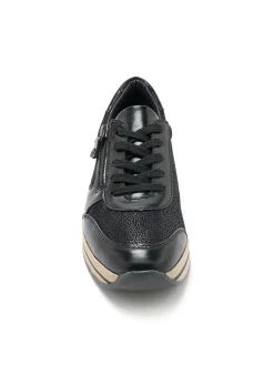 Femme Pédiconfort Baskets zip et lacets semelle amovible