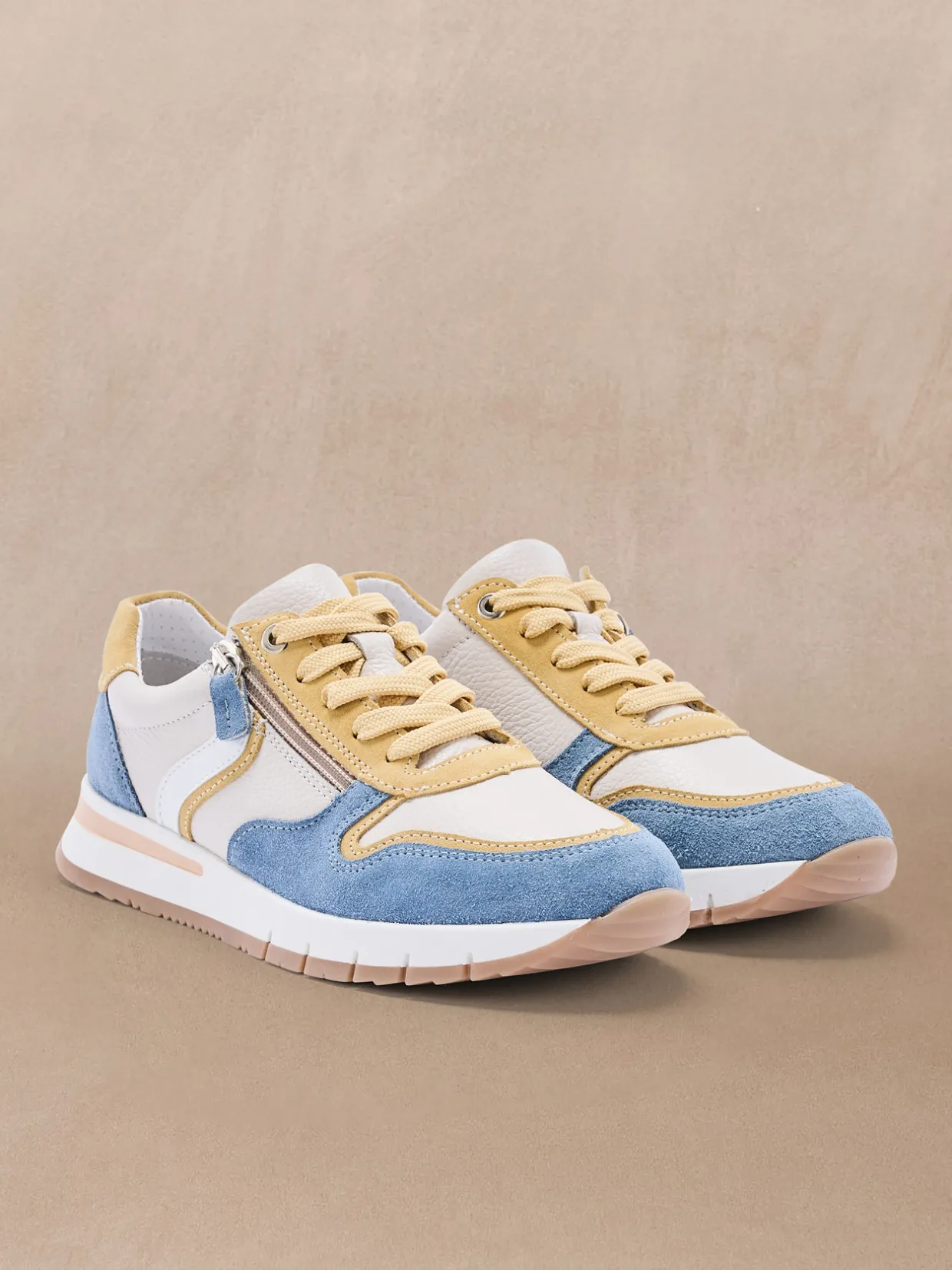 Femme Pédiconfort Baskets zippées et lacées