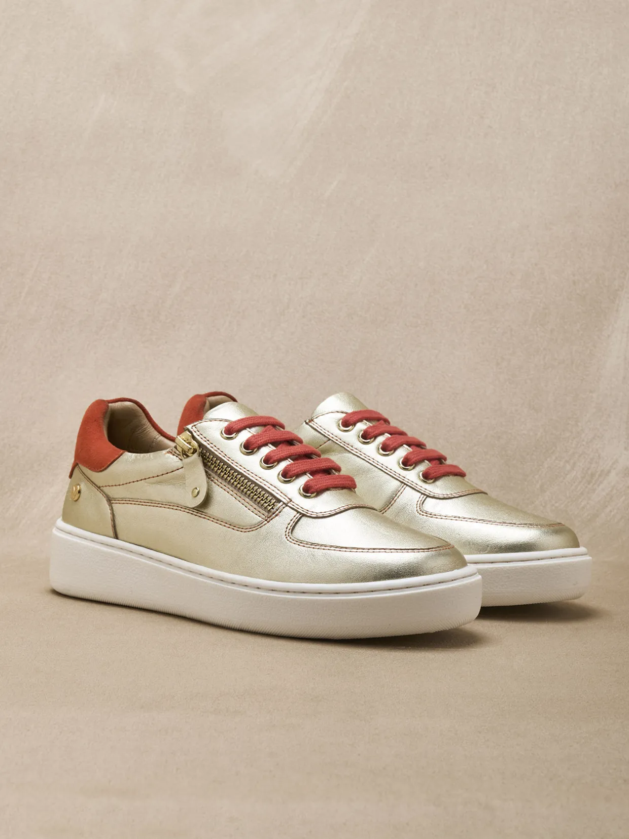 Femme Pédiconfort Baskets zippées et lacées