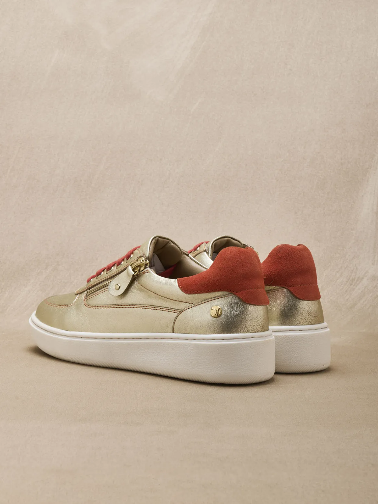 Femme Pédiconfort Baskets zippées et lacées