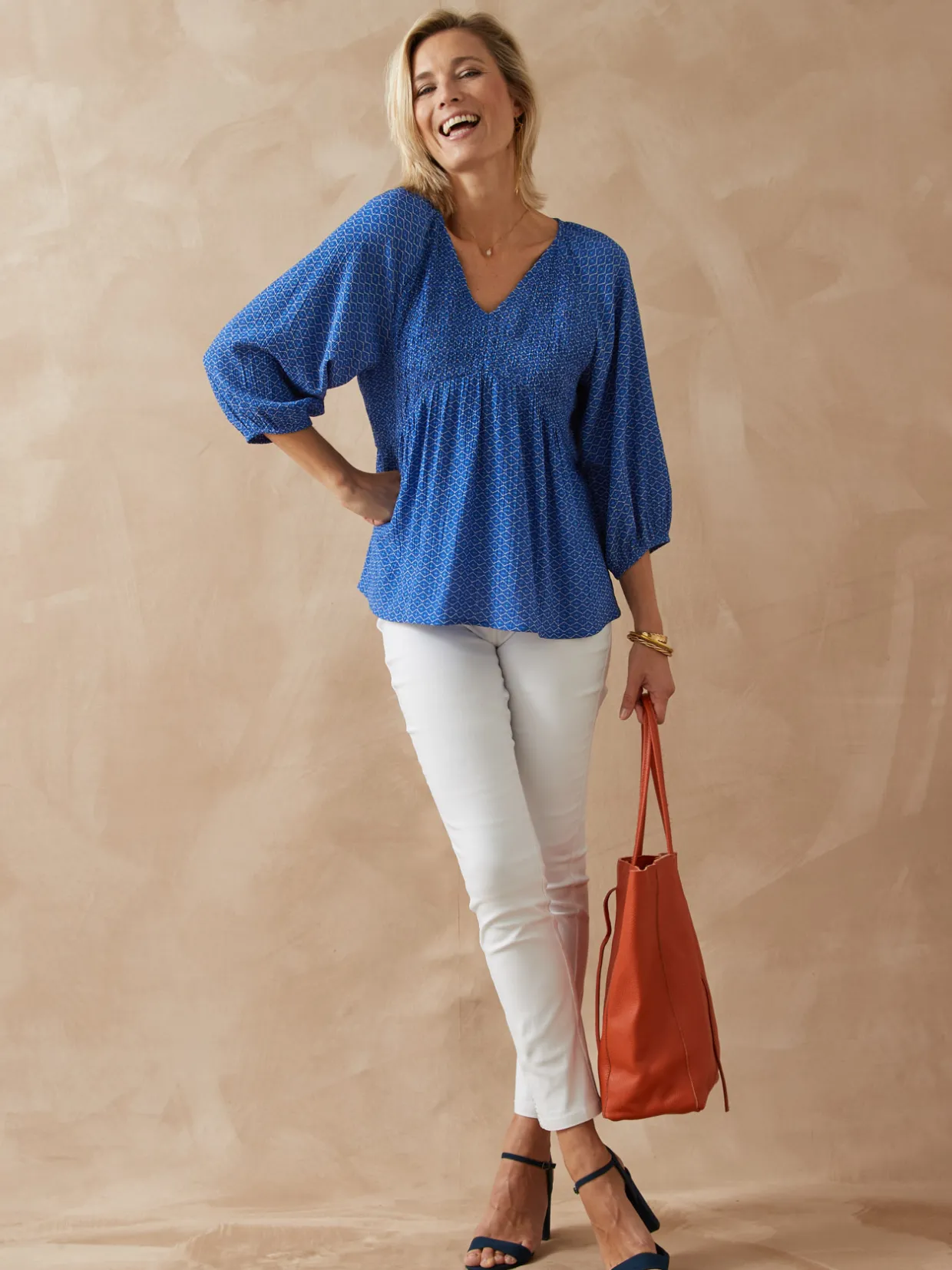 Femme Daxon Blouse à smocks