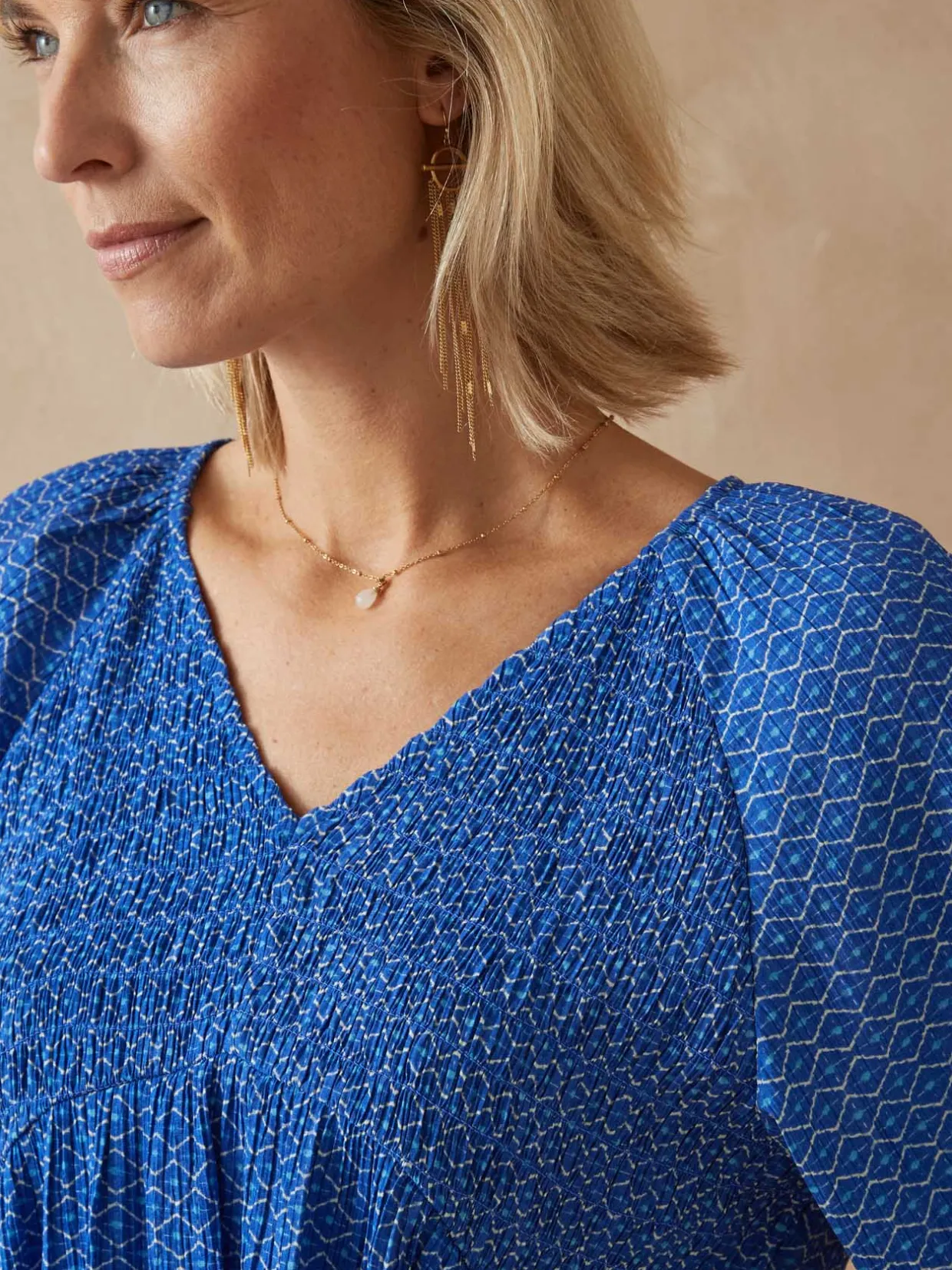 Femme Daxon Blouse à smocks