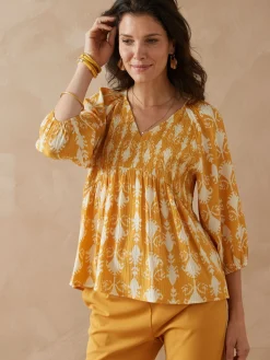 Femme Daxon Blouse à smocks