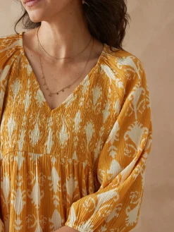 Femme Daxon Blouse à smocks