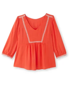 Femme Daxon Blouse ample en crêpe
