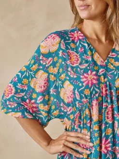 Femme Daxon Blouse ample en crêpe fluide