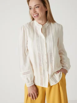 Femme Daxon Blouse col volanté